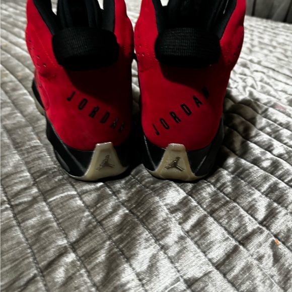 Red Jordan Basketball Shoes - Picture 5 of 9